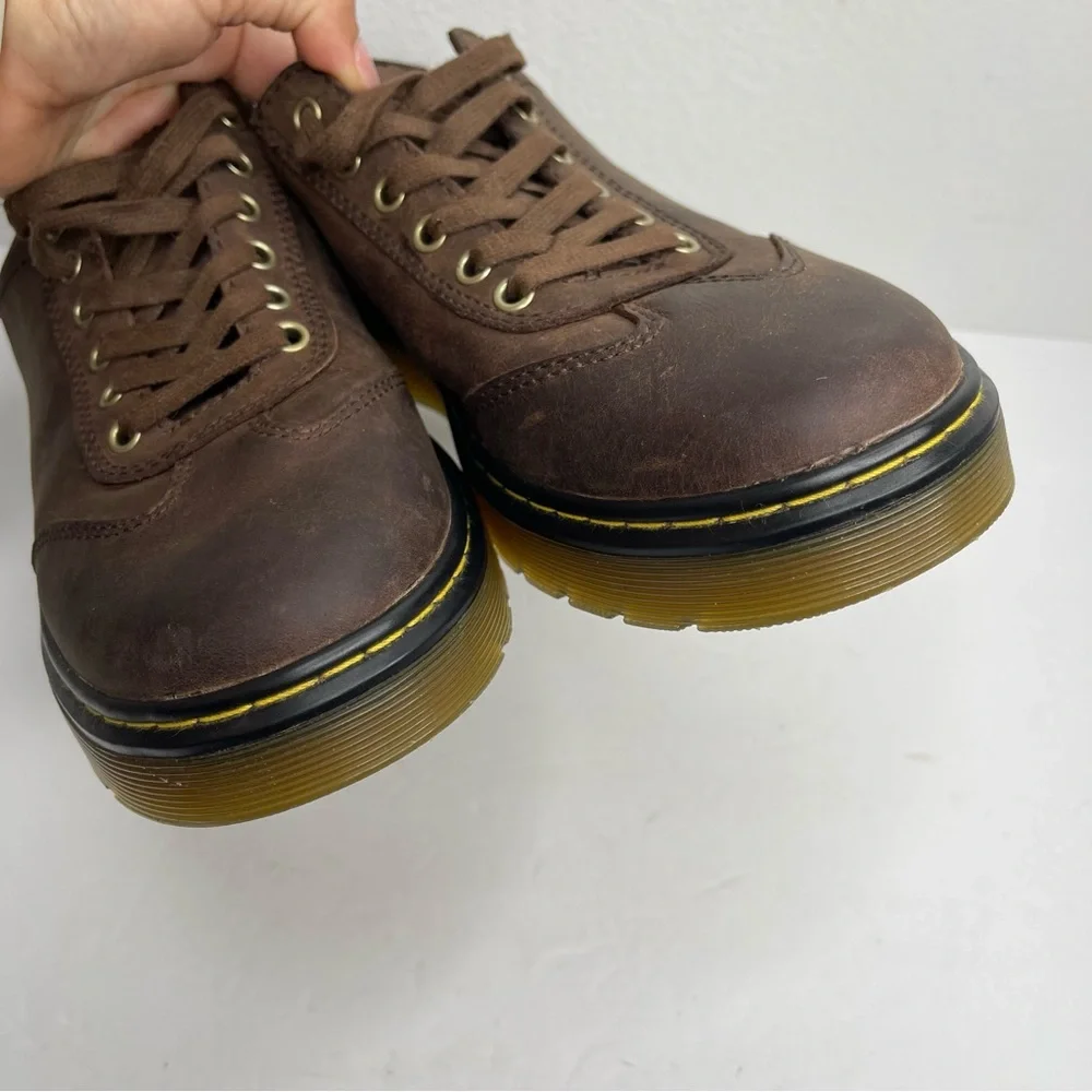 Dr Martens Dewayne Brown Nubuck Leather Lace Up Oxford Shoes Sz 11 Vintage 90’s